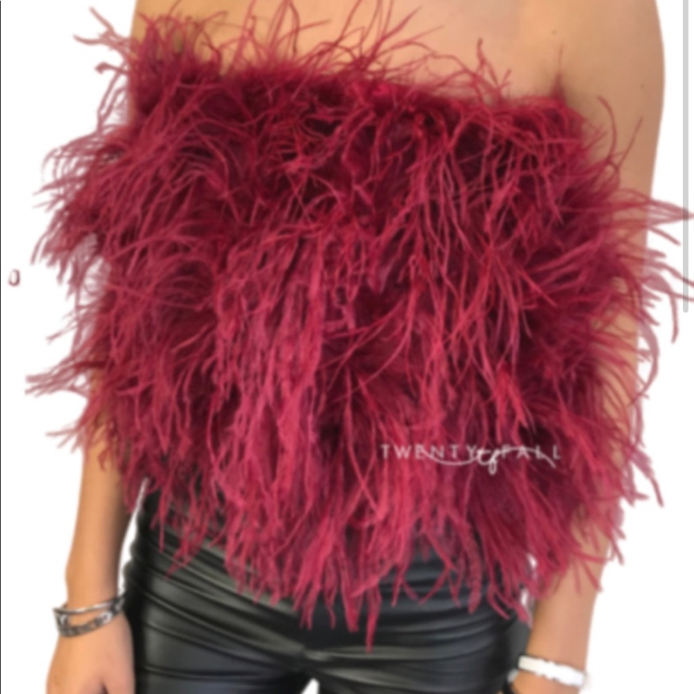 Twenty Fall Feather Top - One size